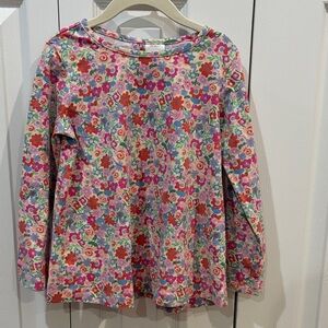 Hanna Andersson Pink Multi Floral Long-Sleeve Tee